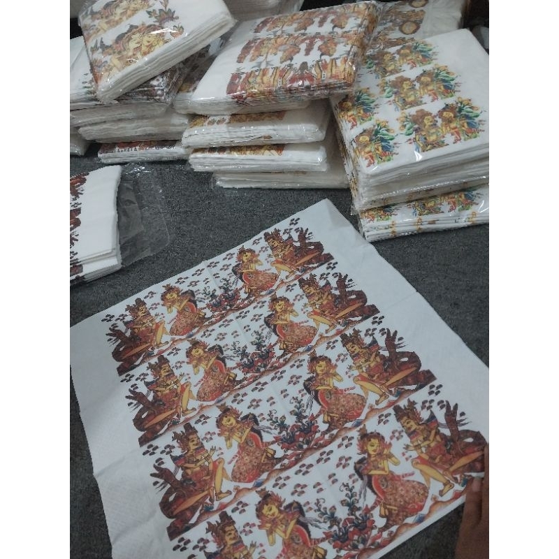 

napkin decaupage cutom print