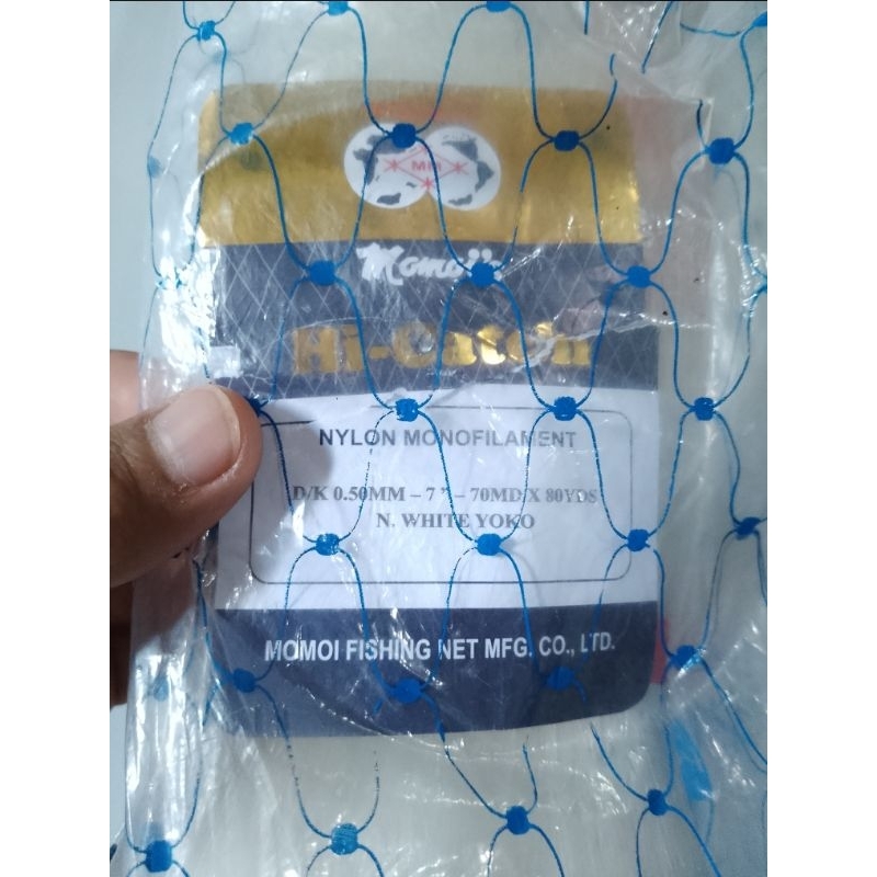 JARING IKAN MOMOI 7 INCH 0.50 70MD/80YDS YOKO JARING MOMOI
