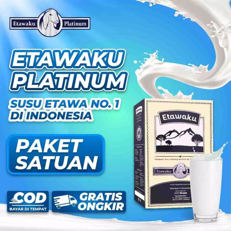 

ETAWAKU PLATINUM SUSU KAMBING ETAWA Untuk Nyeri Tulang Sendi dan Sesak