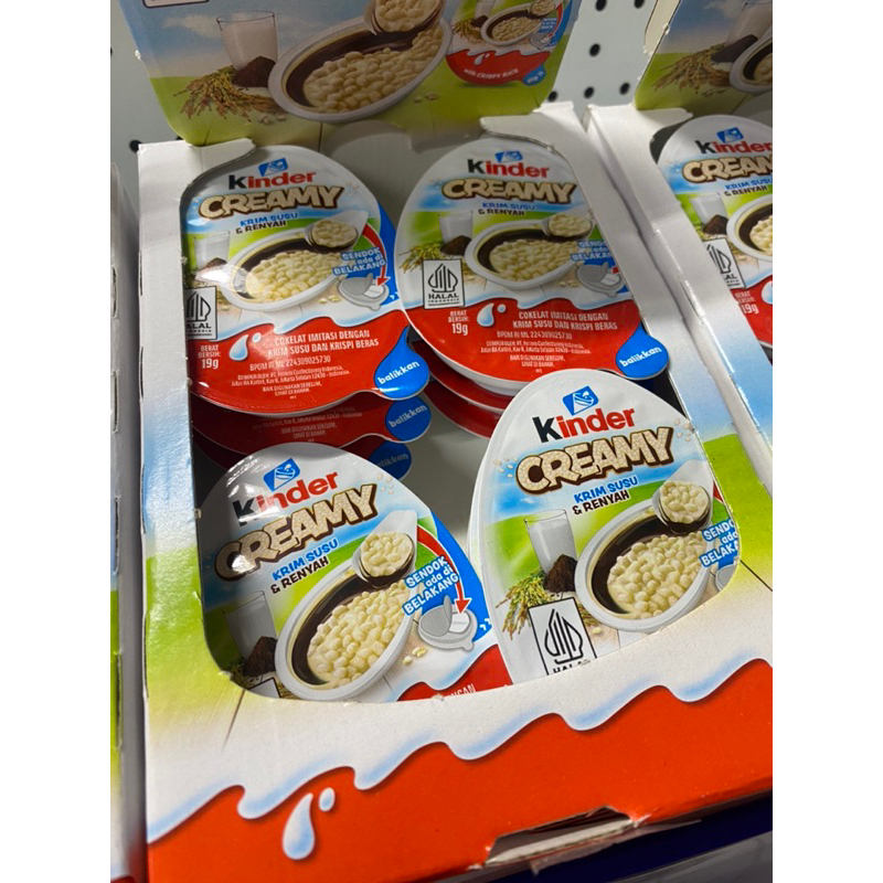 

Kinder Creamy 1 box isi 12