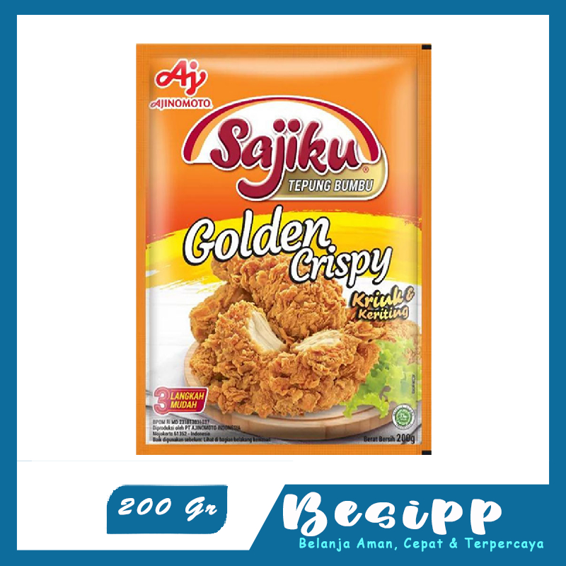 

Ajinomoto Tepung Bumbu Sajiku Golden Crispy 200g