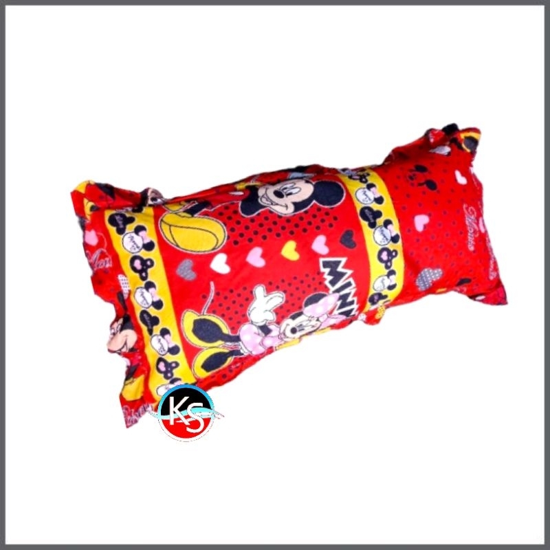 Sarung Bantal Cinta Jumbo Motif Karakter Mickey Mouse Merah