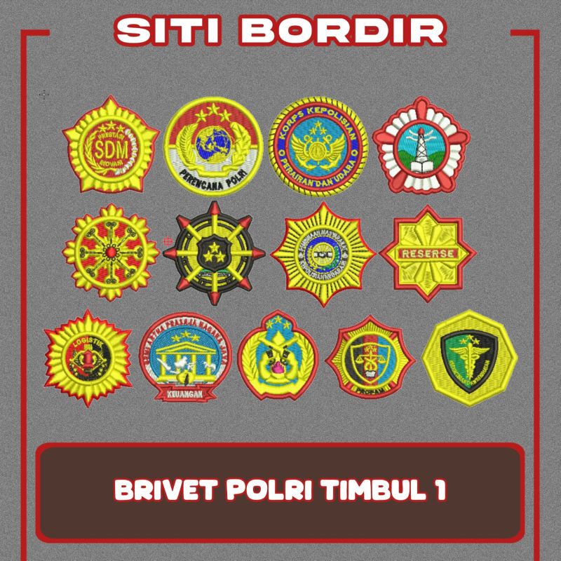 [TIMBUL] BRIVET POLRI TANPA BAHAN.