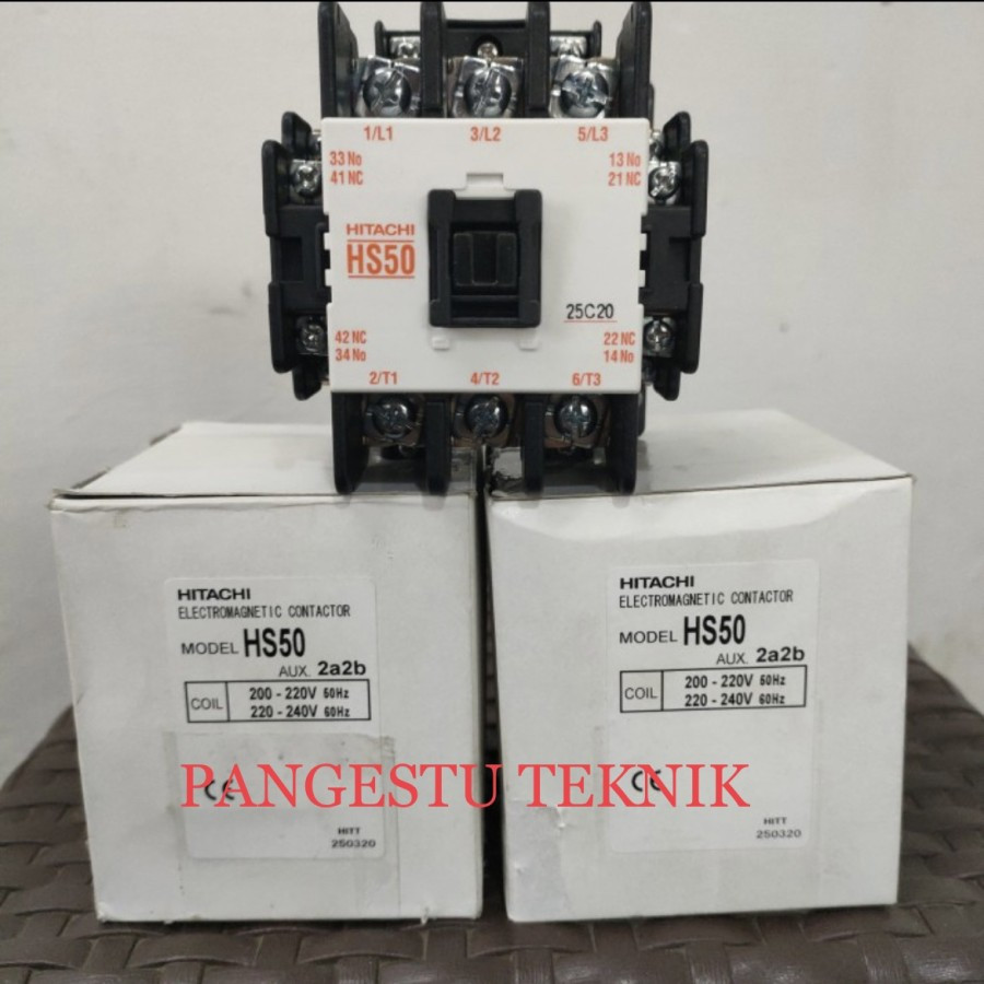 Contactor Hitachi HS50 220V | Contactor Hitachi HS-50 220V