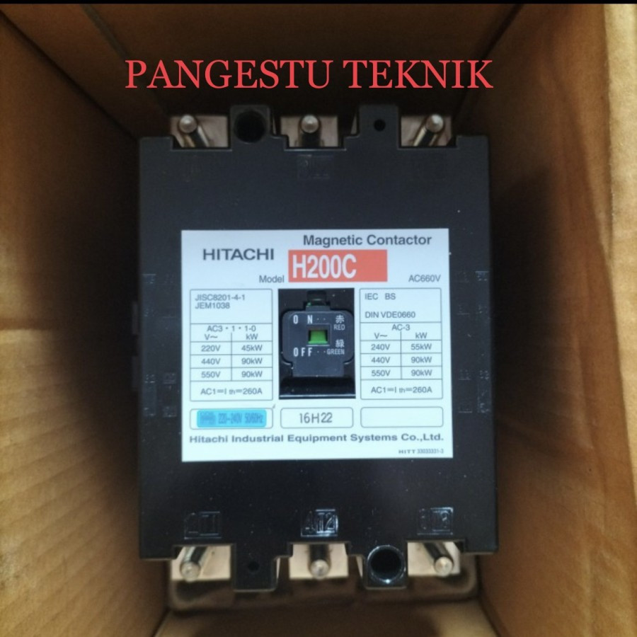 Contactor Hitachi H200C 220V | Contactor Hitachi H-200C 220V