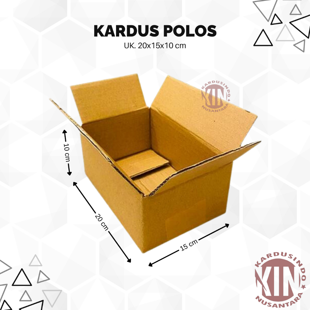 

kardus box polos baru uk 20x15x10 cm
