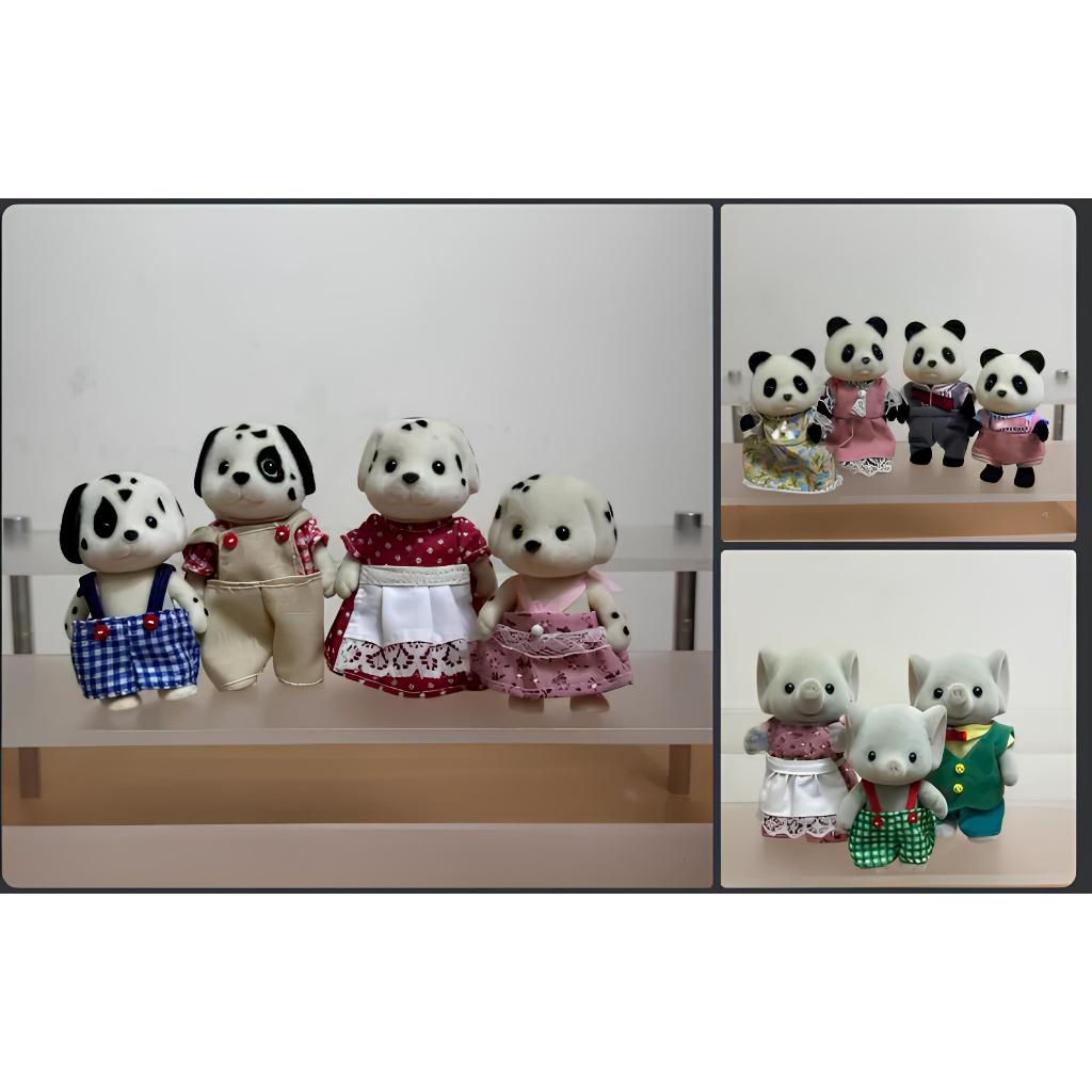 Sylvanian Families Collection Dalmation, Panda, Elephant
