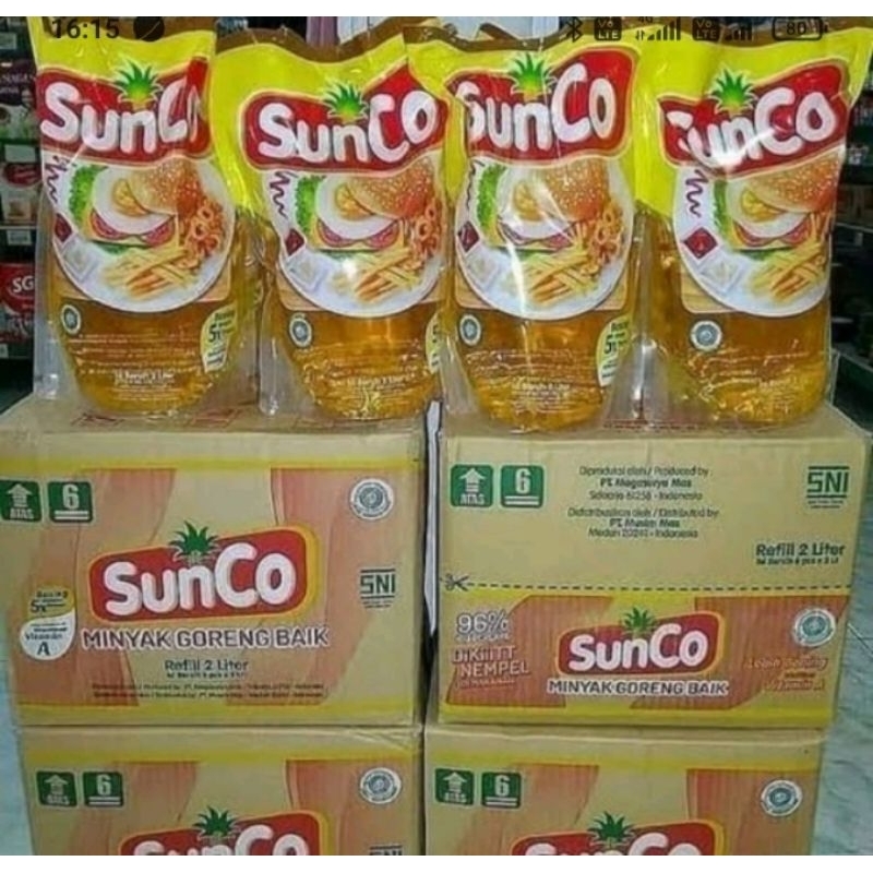 

minyak sunco 2Lx6pouch