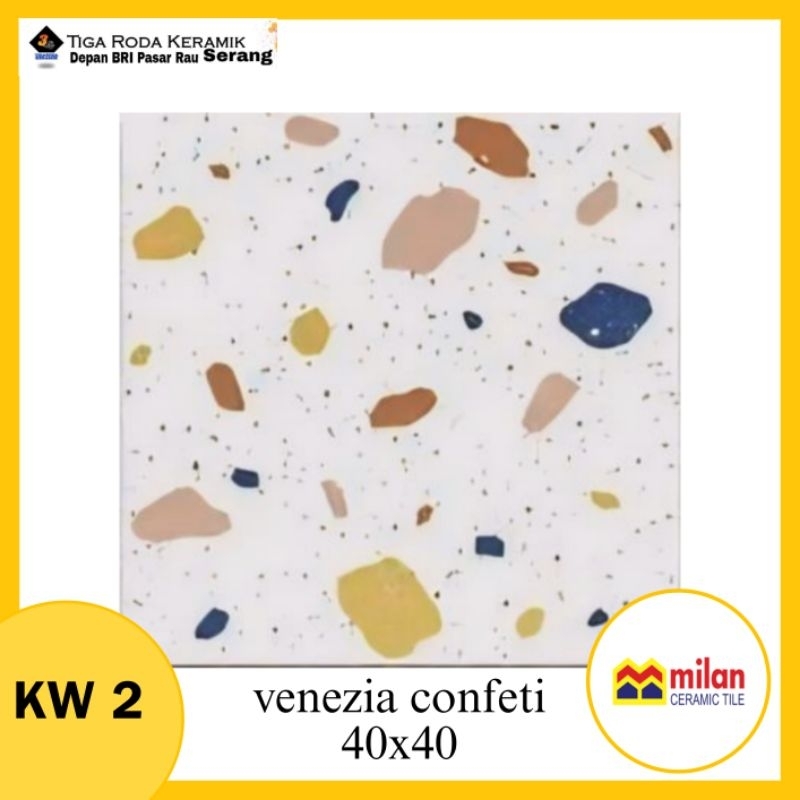 keramik lantai 40x40 keramik motif teraso/keramik kilap/keramik dinding/keramik milan venezia