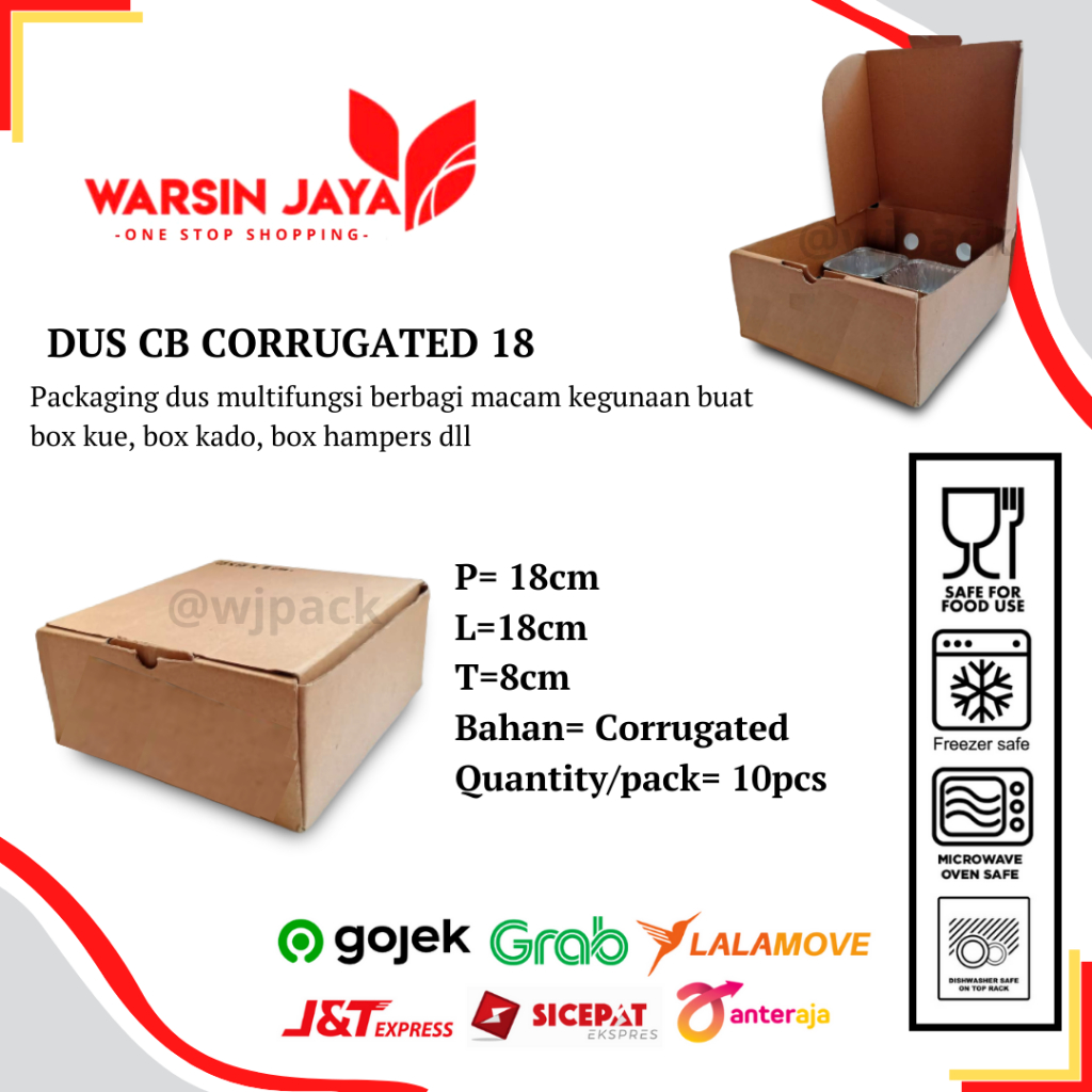 

DUS COKELAT 18X18X8/10PCS