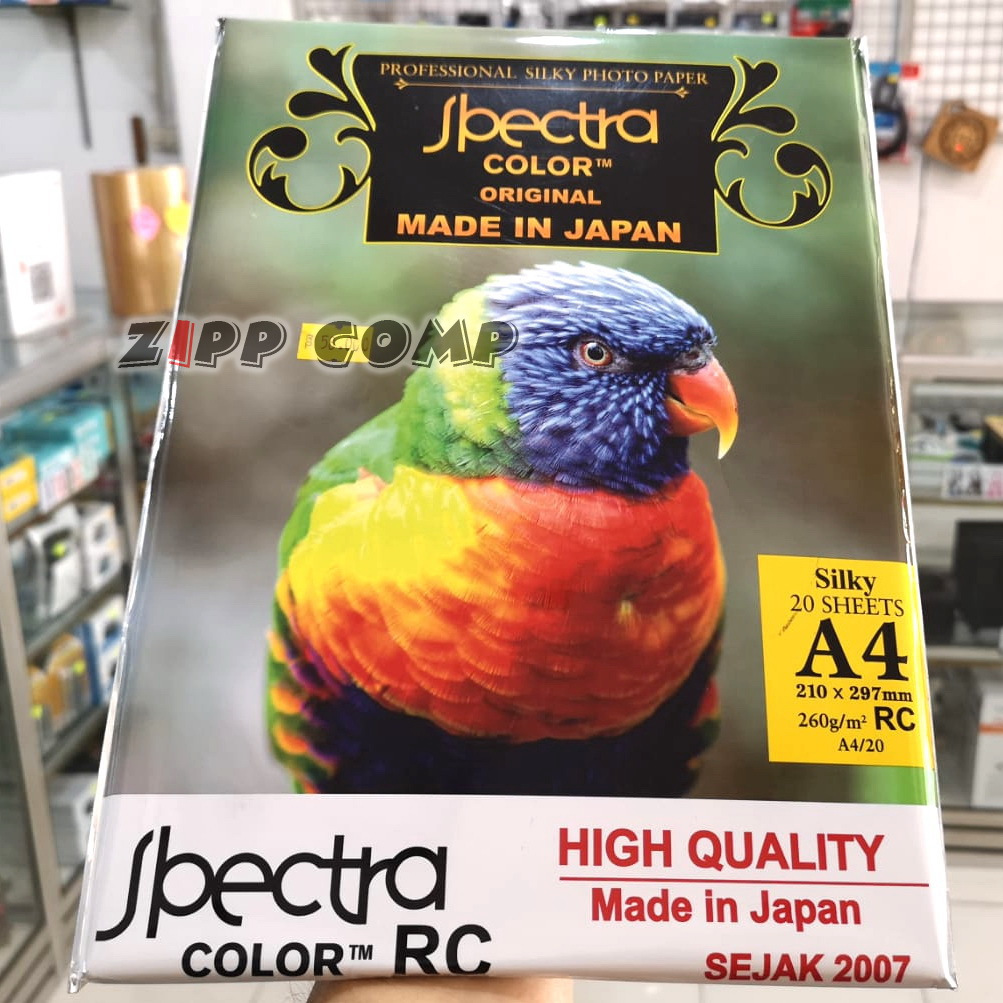 

Kertas Foto Silky Paper Spectra A4 260gsm 260 gsm isi 20 lembar