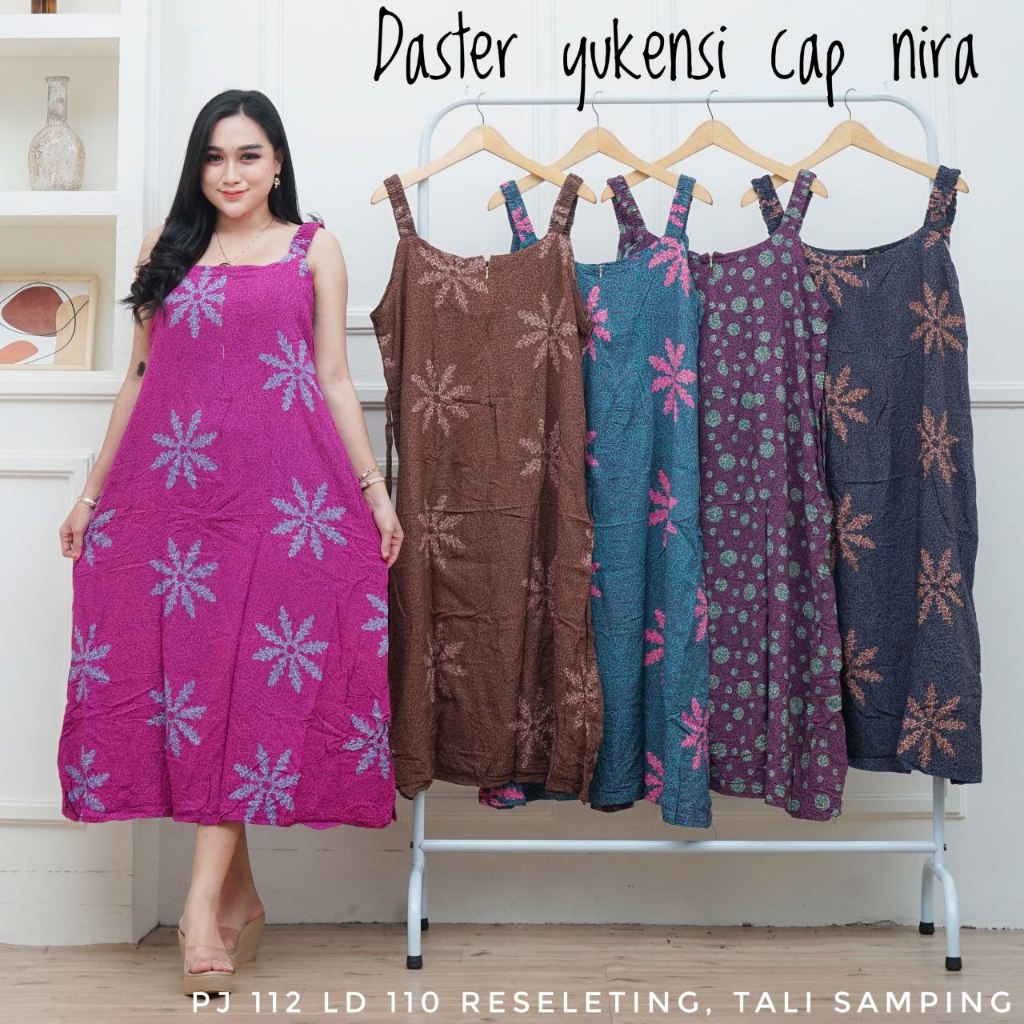 Daster Busui Yukensi Cap Tank Top javadelestat Homedress Batik Fashion