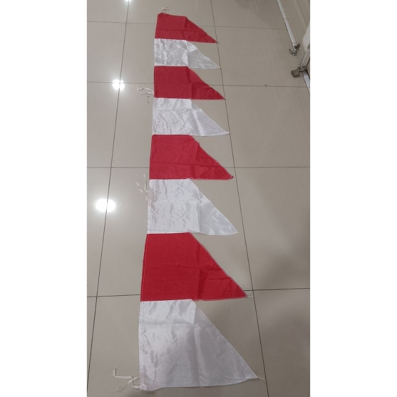 umbul2 zikzak merah putih panjang 3 meter