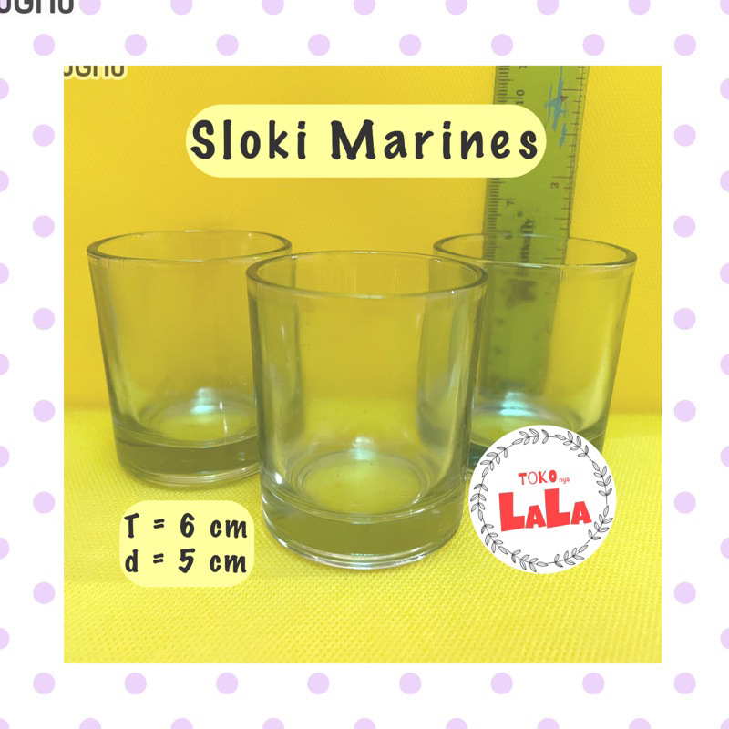 (Marines) Sloki kecil / Gelas kecil whiski / gelas air zam zam / gelas soju / gelas souvenir / gelas