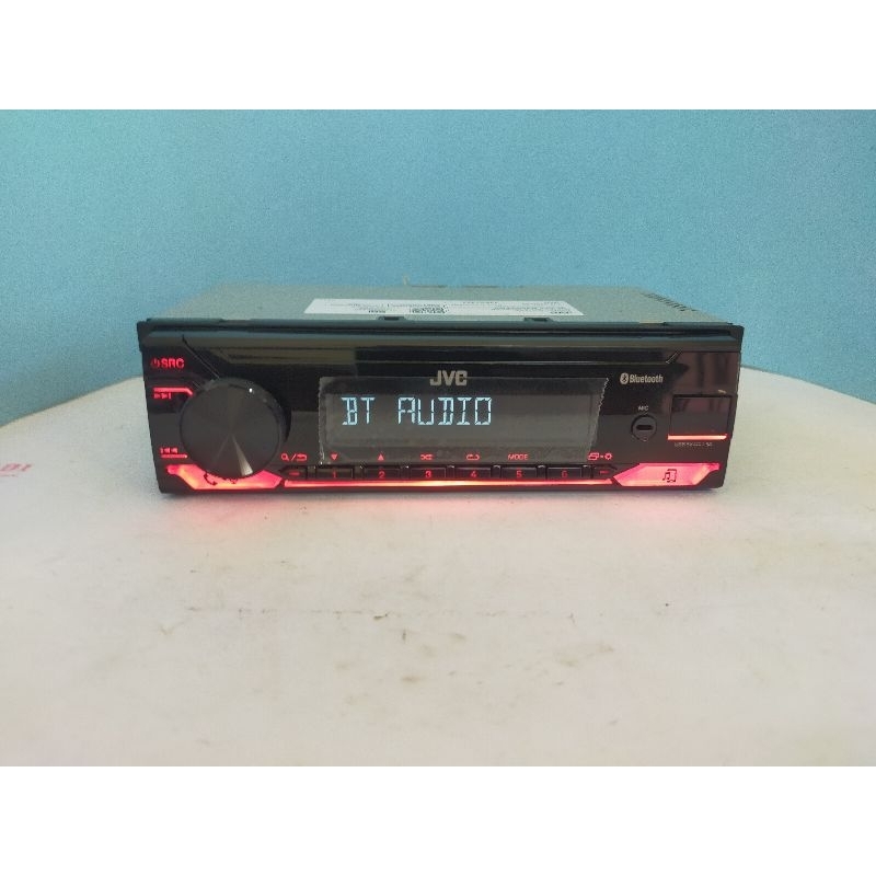 single din bluetooth merk jvc kondisi like new