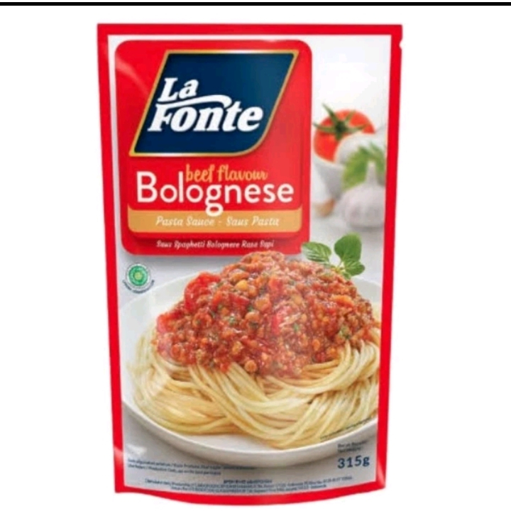 

La Fonte saus barbeque dan bolognese saus bolognese ayam