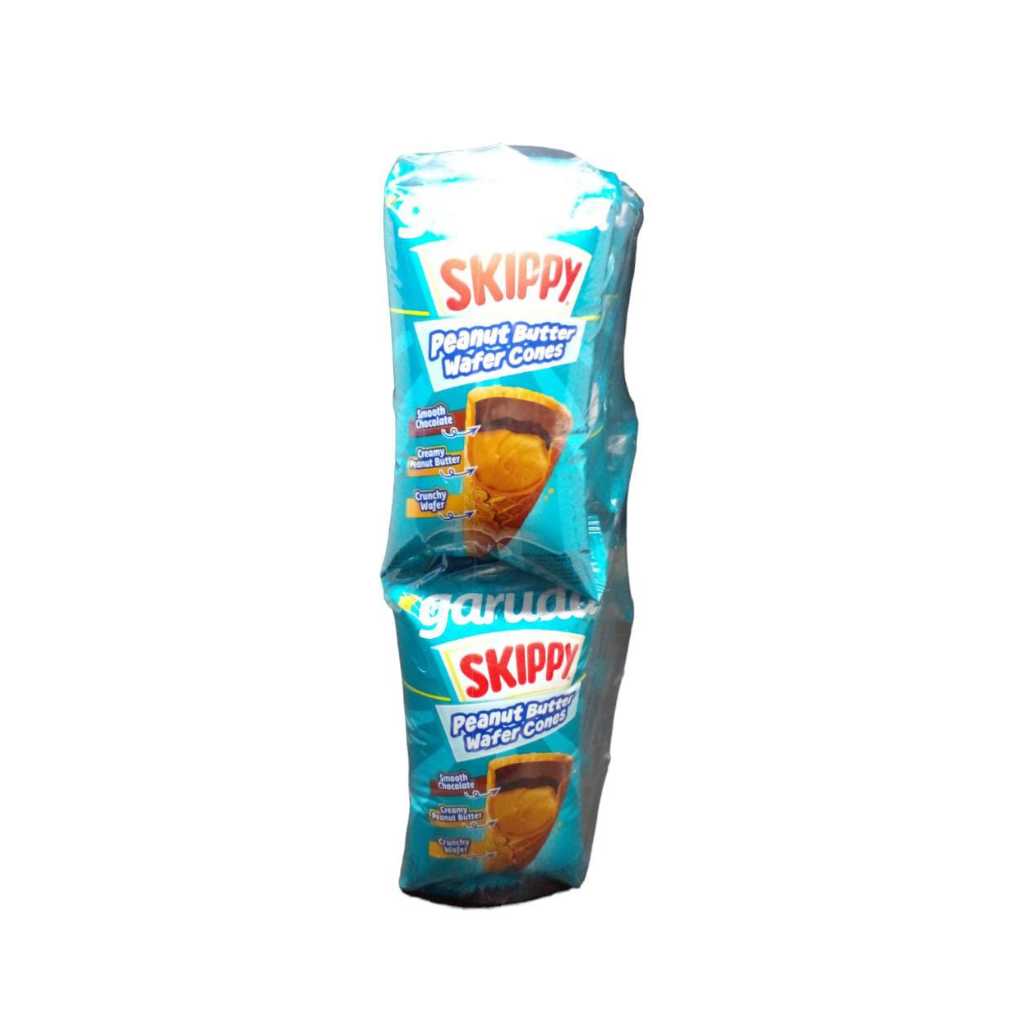 

Garuda Skippy Peanut Butter Wafer Cones 15gr - Renceng Isi 10 Pcs