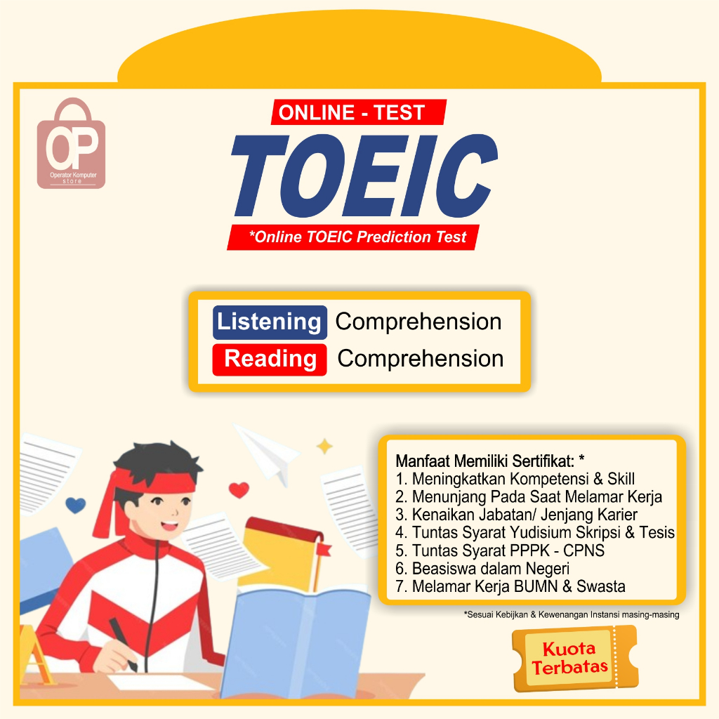 

Sertifikat TOEIC Prediction Test Online