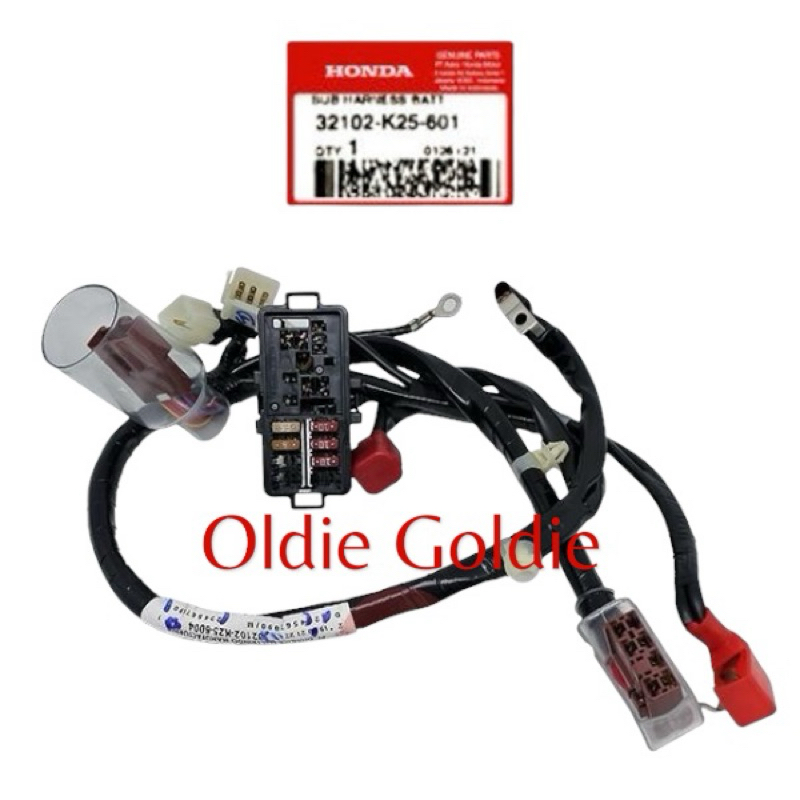 32102-K25-601 Sub Harness Kabel Baterai Kabel Aki Kabel Sekring Beat Pop Beat F1 2015-2016 Idling St