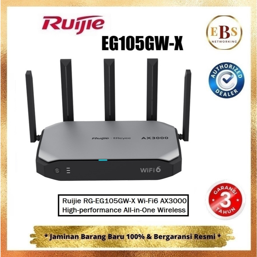Ruiji RG-EG105GW-X Wi-Fi6 AX3000 High-performance All-in-One Router Wireless EG105GW X