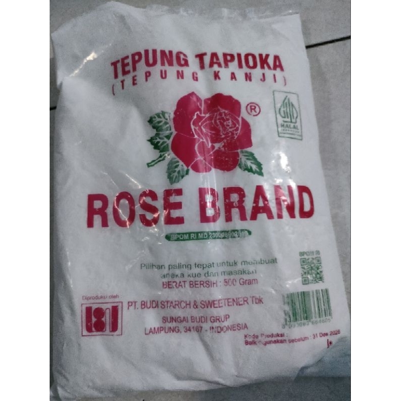 

Tepung Tapioka tepung kanji Rose Brand kemasan 500gr