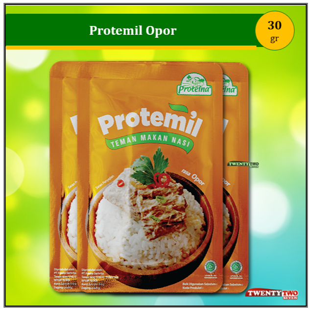 

Proteina Protemil Opor 30gr - Proteina Nabati Rendah Kalori Rasa Opor
