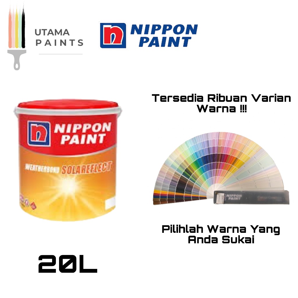 CAT TEMBOK EXTERIOR NIPPON PAINT WEATHERBOND SOLAREFLECT 20L