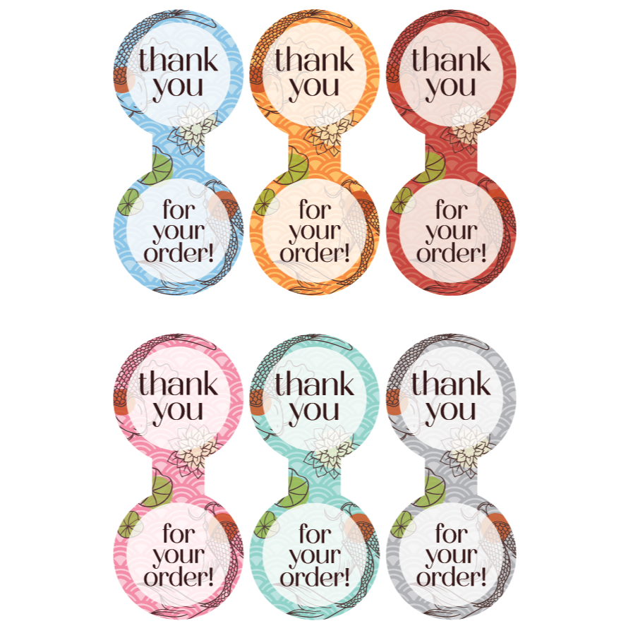 

Stiker Thank You for Your Order Sheet isi 90 pcs