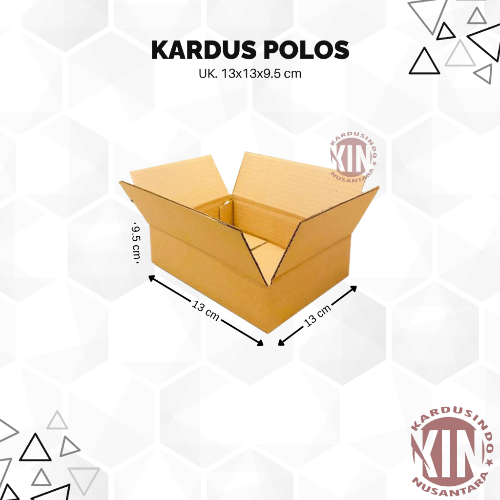 

Kardus box polos baru uk 13x13x9,5 cm