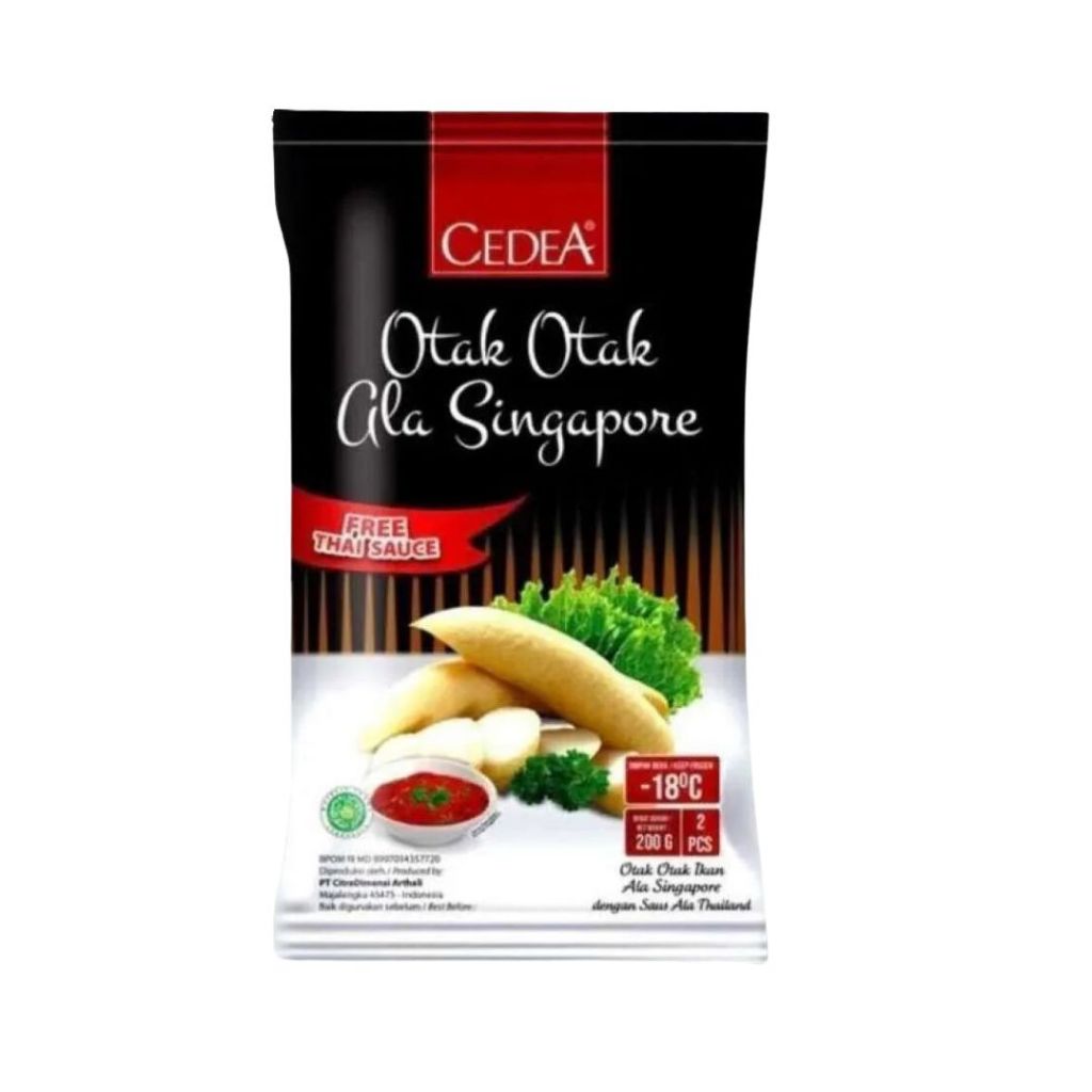 

Cedea Premium Otak-otak Singapore 200 Gram FREE Saus Thailand