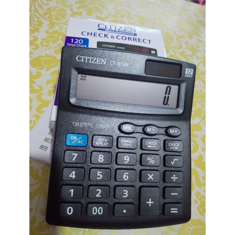 

Kalkulator citizen CT 815 12 digit check and correc