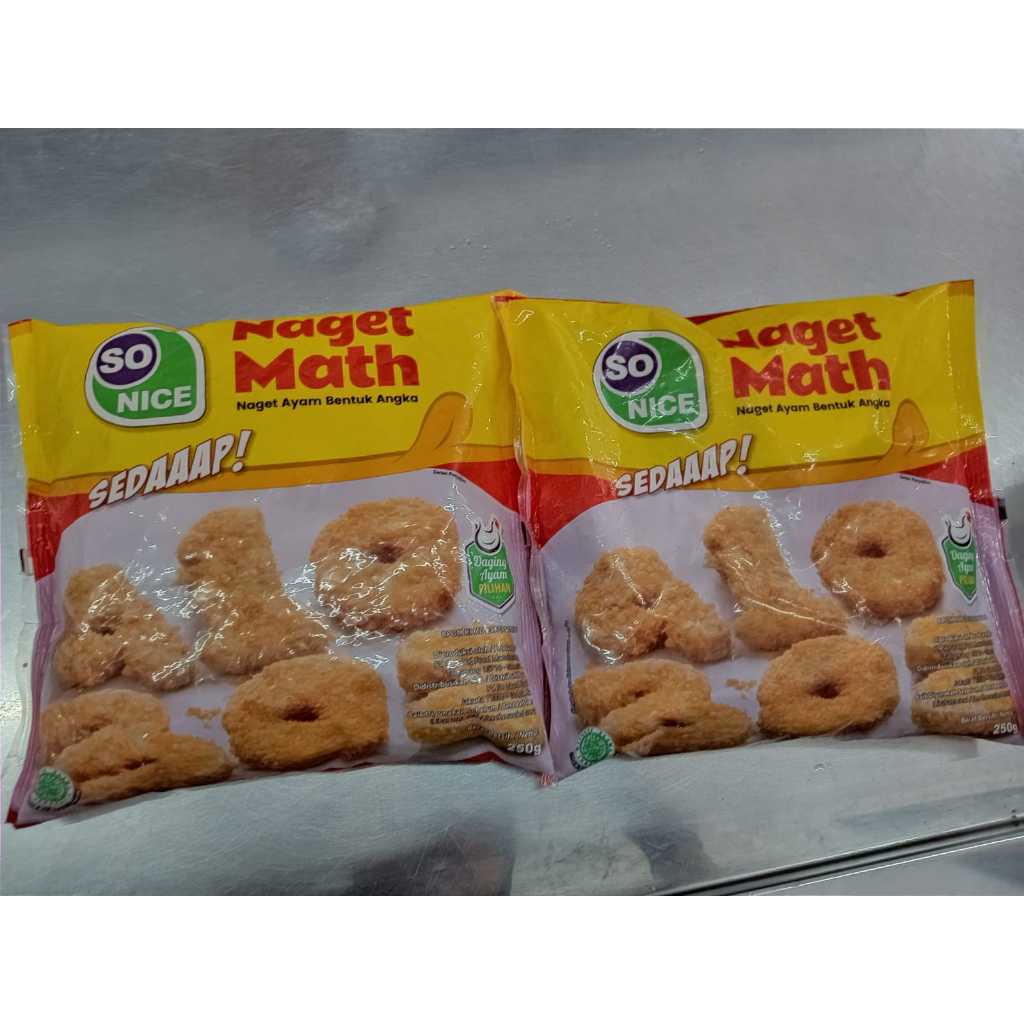 

SO NICE SEDAP NAGET AYAM ANGKA MATH 250 GR