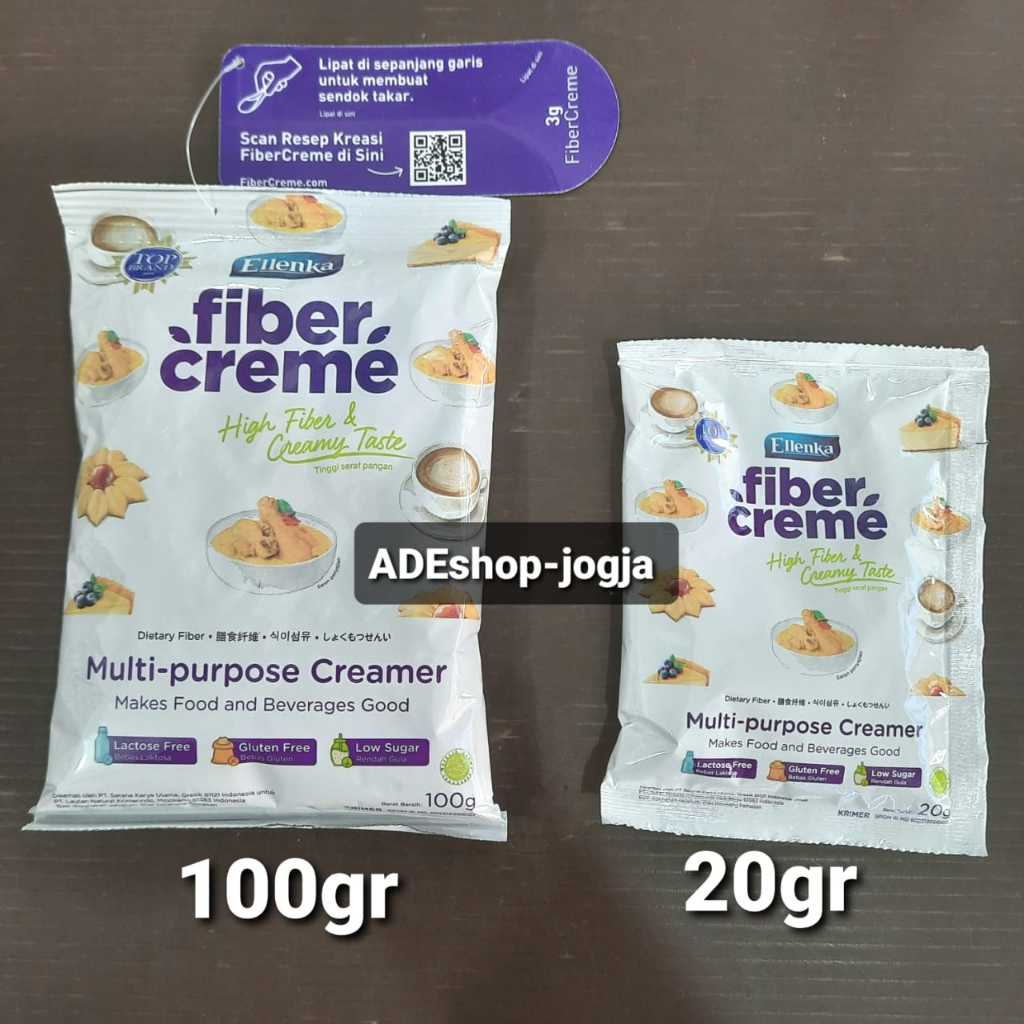 

Ellenka Fiber Creme Multi Purpose Creamer 20 gr krimer susu santan krim bubuk serbaguna sachet high fiber creamy taste keto