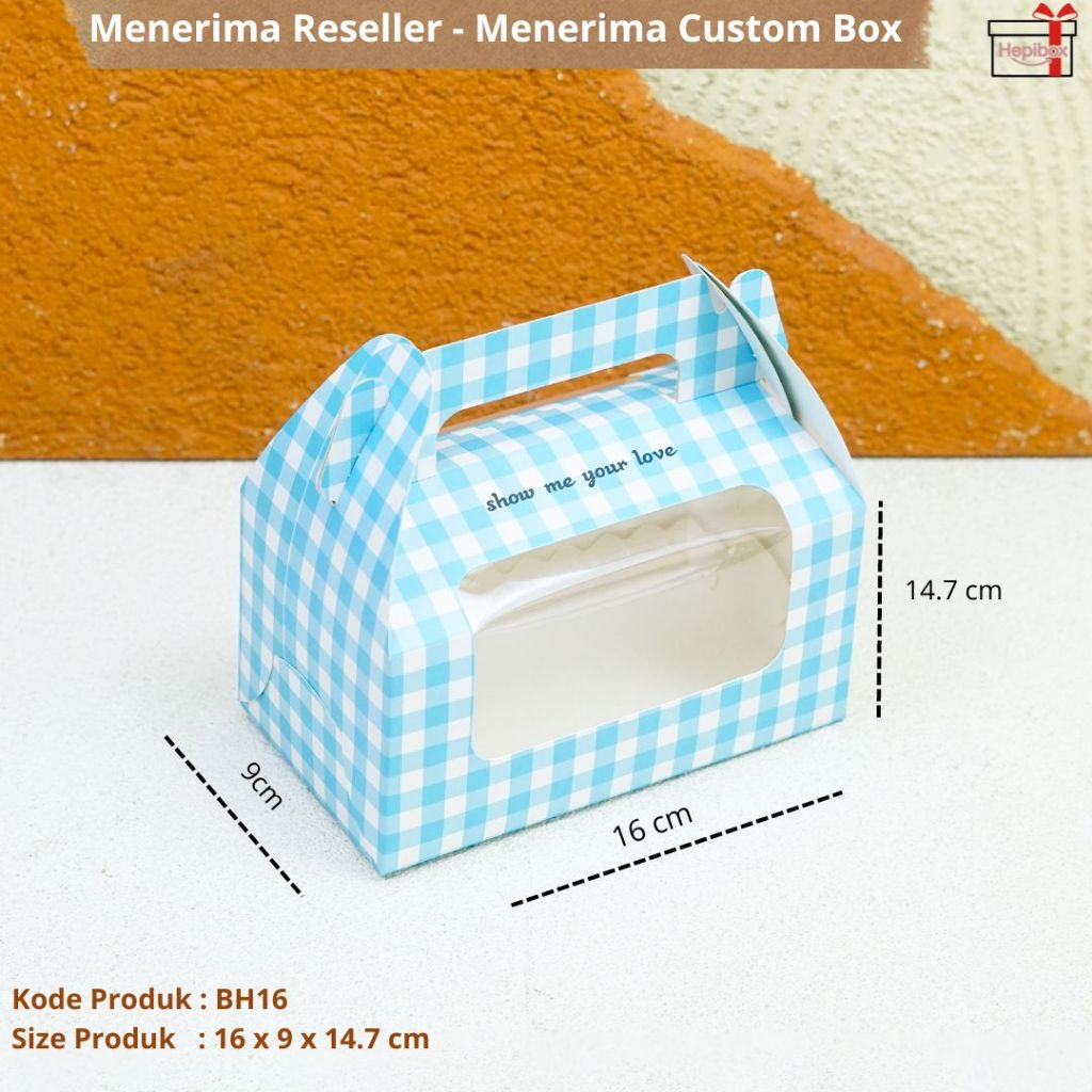 

Kotak Gabel / Gable Box / Cake Box/Kotak Mika Souvenir / BH16