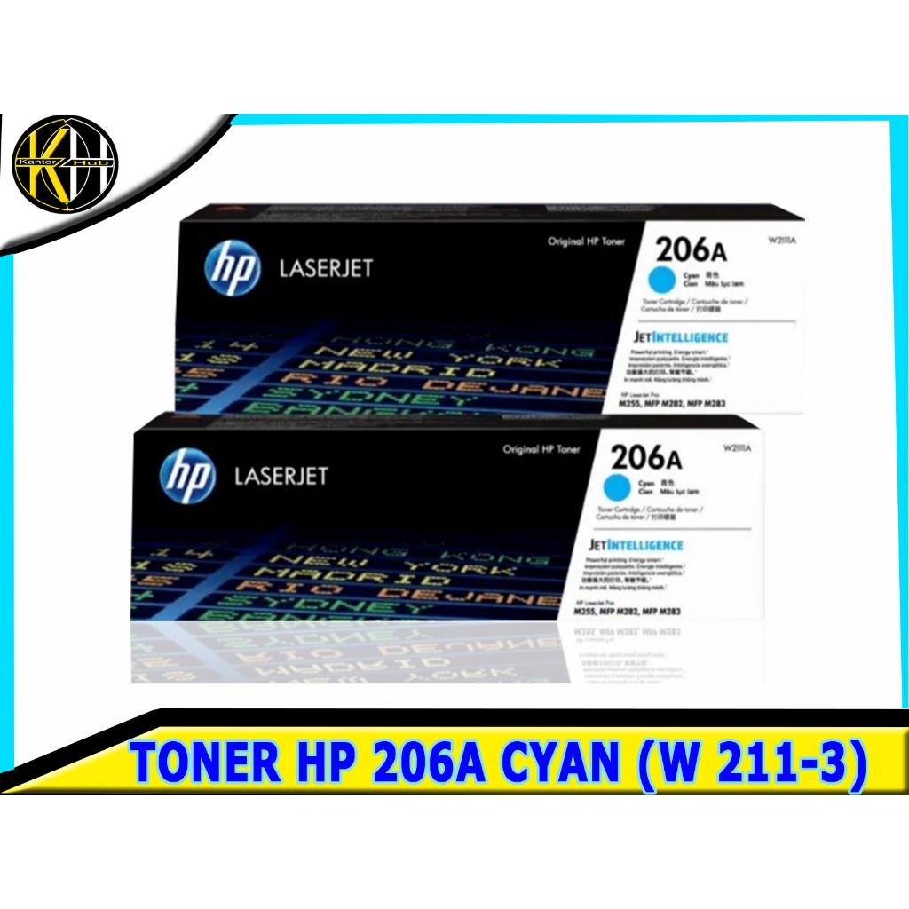 Toner HP 206A Color (W 211-3) - Cyan Magenta Yellow / Jual Toner HP Ori 206A Color