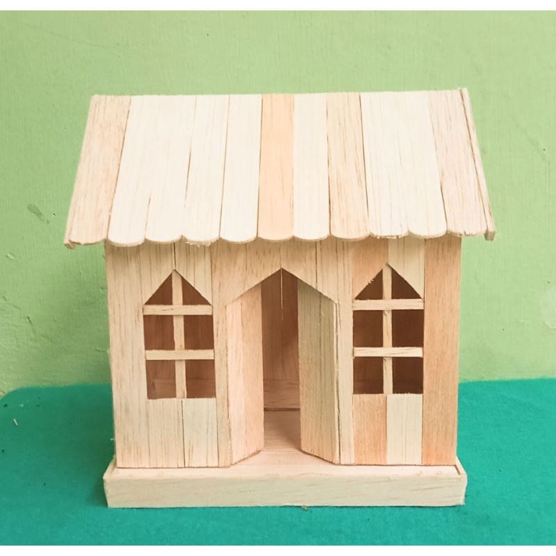 miniatur rumah dari stik es krim