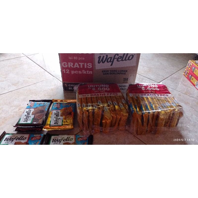 

Wafello Caramel/Coklat/Strawberry (isi 10)