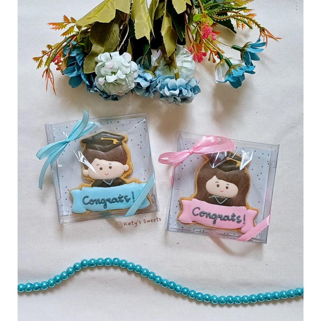 Graduation cookies banner (MIN 5 PCS) | Kukis graduation | Kukis hias wisuda