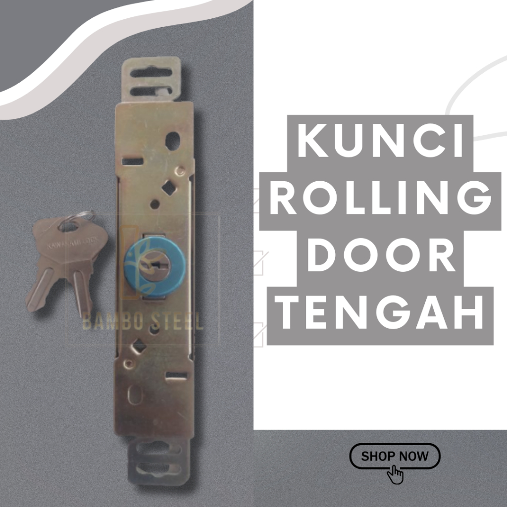 Kunci Pintu Rolling Door Tarik Kawakami/Kunci Rolling Door Tengah/Kunci Pintu Garasi