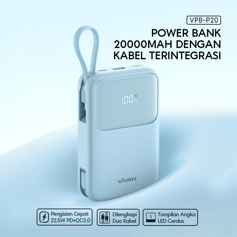 POWERBANK VIVAN 10000MAH/20000mah