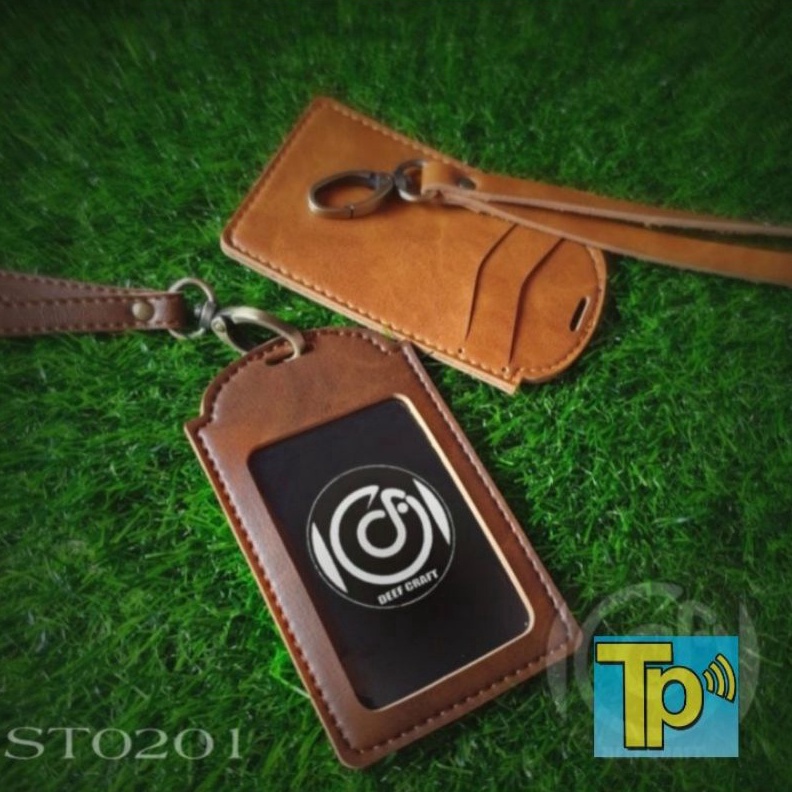 

ART I37K Tali Kulit Id Card Holder Name Tag Kulit ID Card Holder Kulit Kualitas Premium
