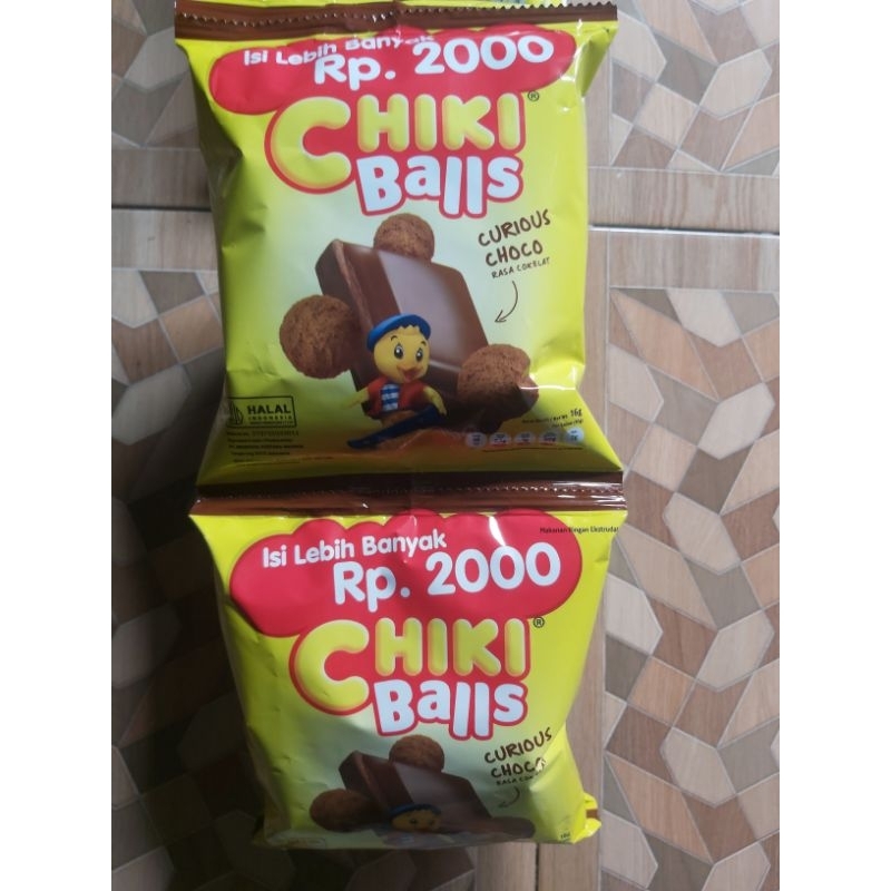 

[1 RENTENG] Chiki Balls Curious Choco Rasa Cokelat Isi 10 x 16 g