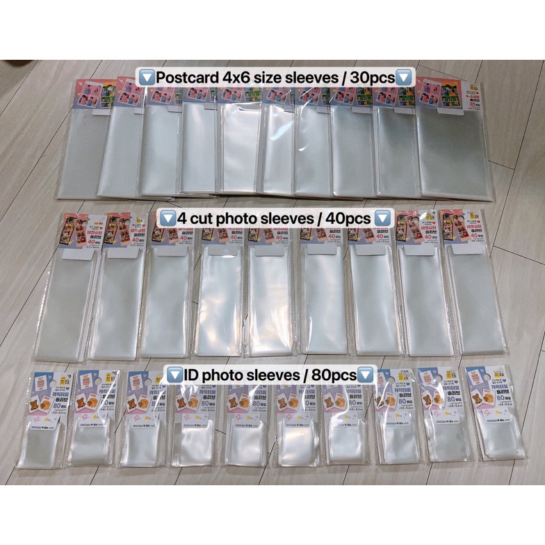 KODE Q15O READY STOCK Daiso Sleeve Plastik Foto Photostrip Postcard ID photo 4 cut photo sleeves