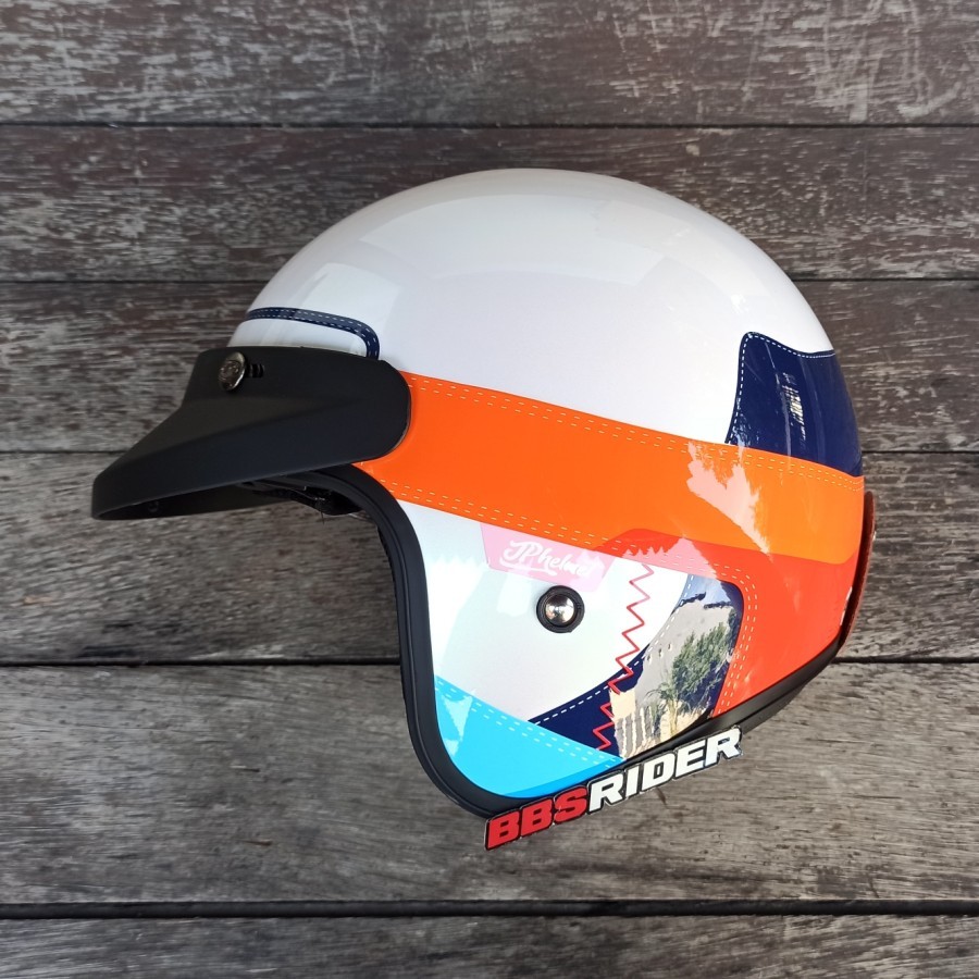 Helm JPX JP New Retro Bigie Couple - Airborn