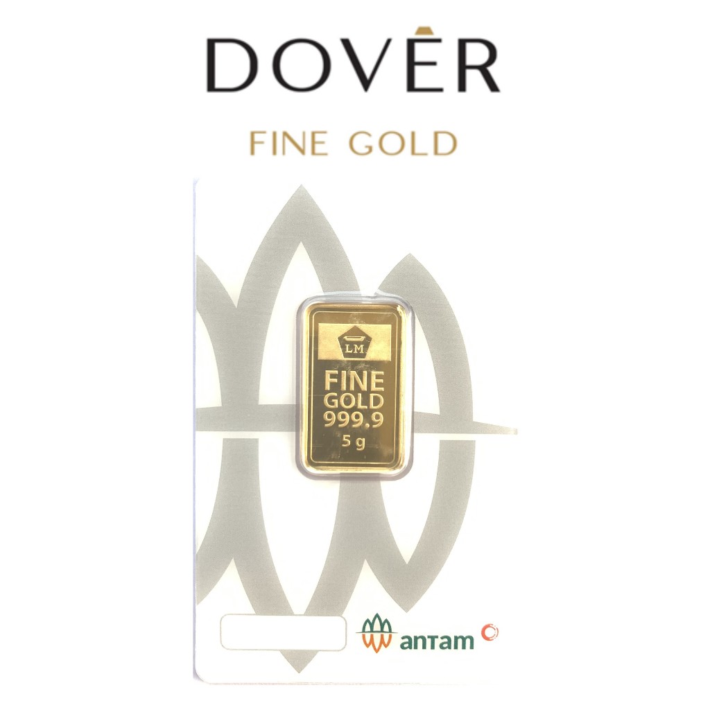 Logam Mulia Emas Antam 5 gram Retro Portrait / Landscape & Press Certieye