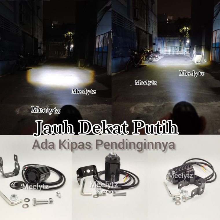 KODE I64T Dijamin Ori Dari IBRIGHT Lampu tembak Laser Led D2 D3 mini 2 Mode High Low Putih waterproo