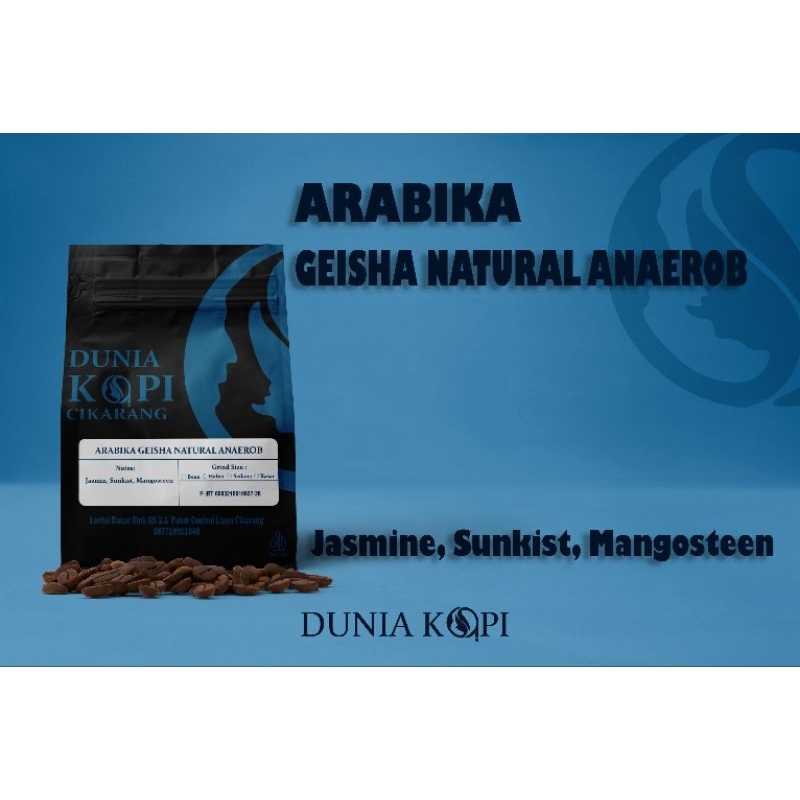 

Arabika Geisha Natural Anaerob TOKO DUNIA KOPI