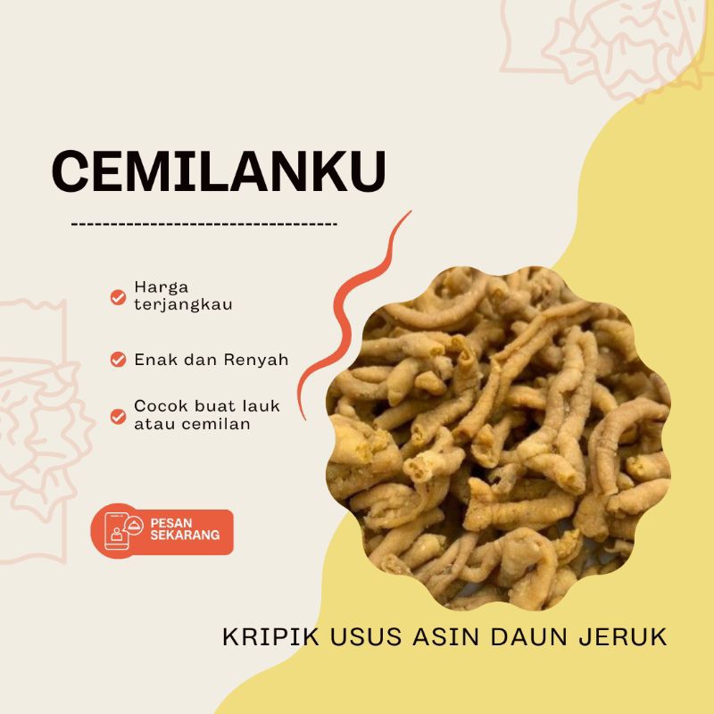 

KRIPIK USUS ASIN DAUN JERUK 500gram