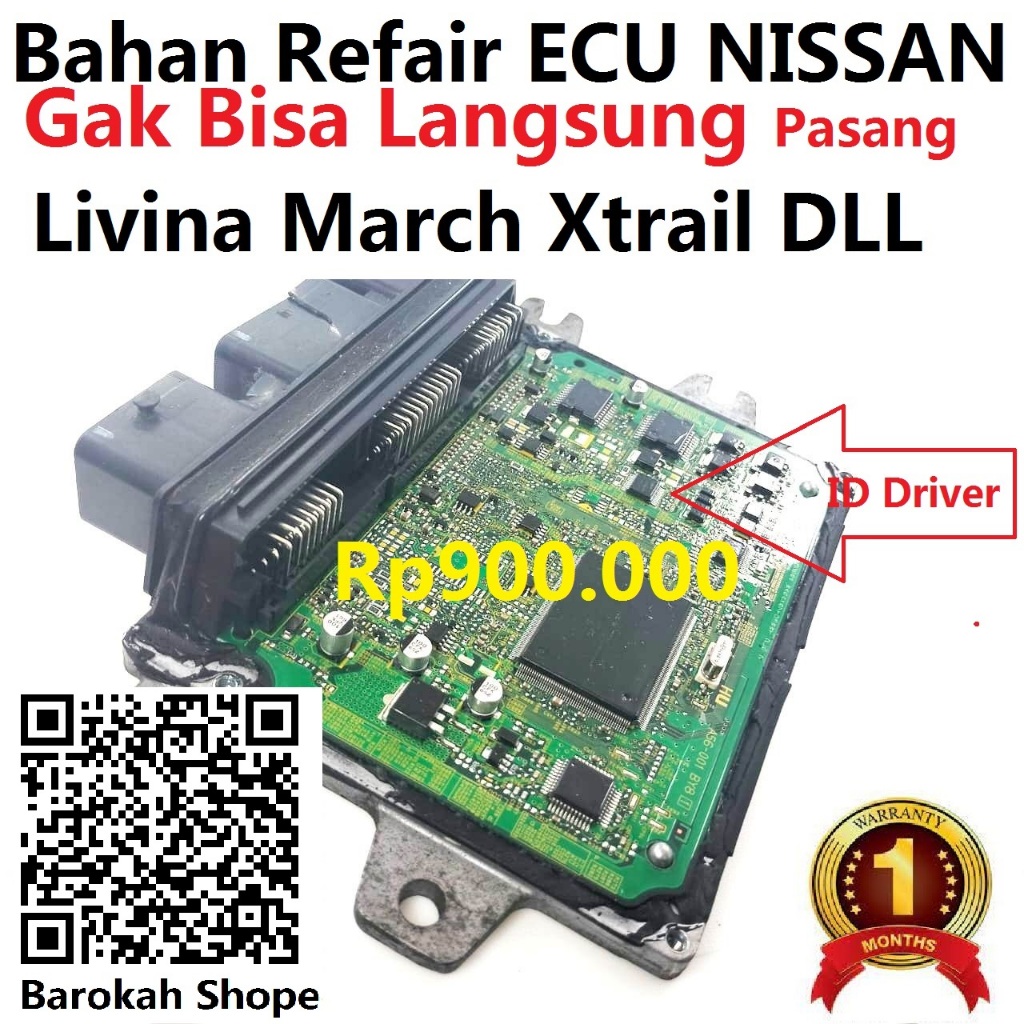 Bahan Ecu Nissan Iivina D16861GS 789101A March Evalia Xtrail nec ic driver pengapian X-trail Serena 