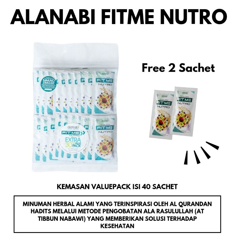 

ALANABI FITME NUTRO VALUEPACK ISI 40 SACHET BELI 1 GRATIS 2 SELALU READY